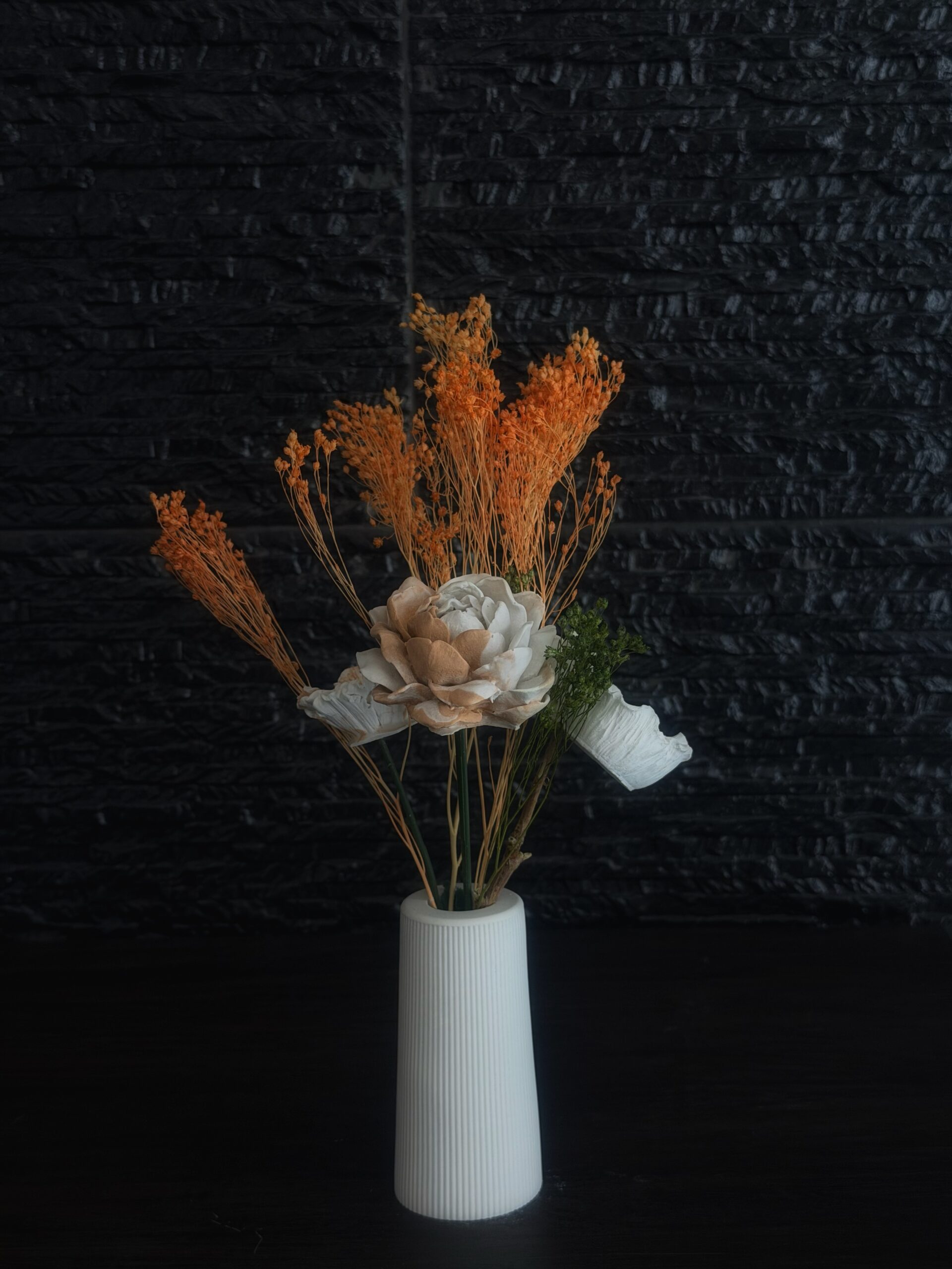 Jarra Laranja 2 flores