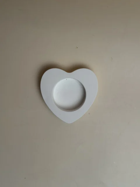 Porta Velas Coração Maça